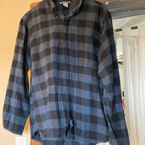 Navy Blue Field & Stream flannel